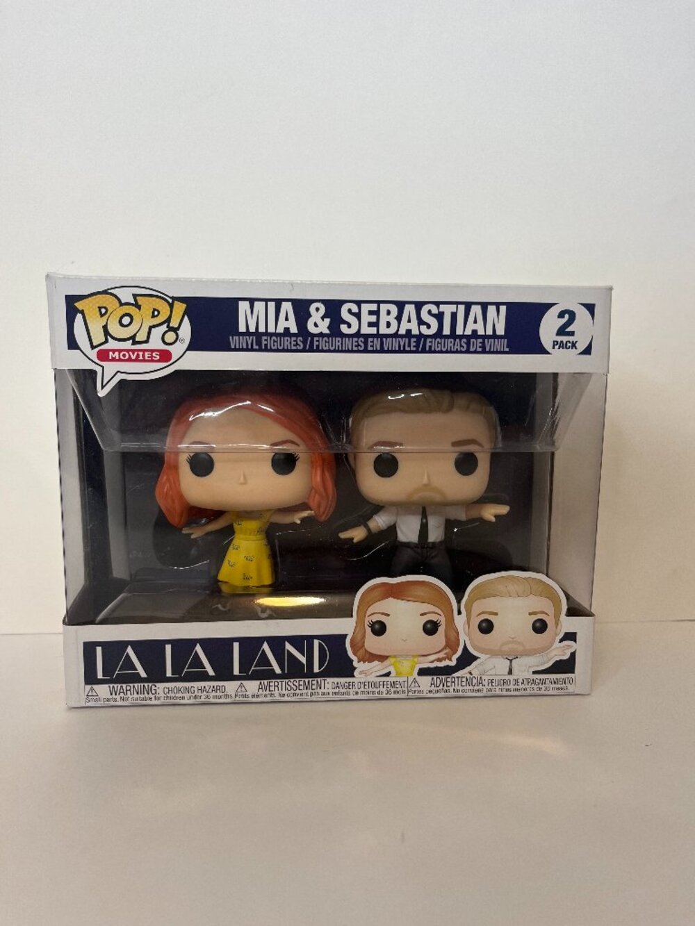Funko Pop La La Land Mia & Sebastian 2-Pack Vinyl Figures Vaulted